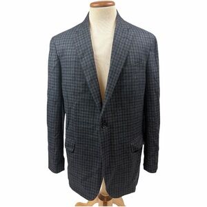 Brooks Brothers 1818 Regent Ethomas | 46 L Classic Check Wool Blazer Jacket